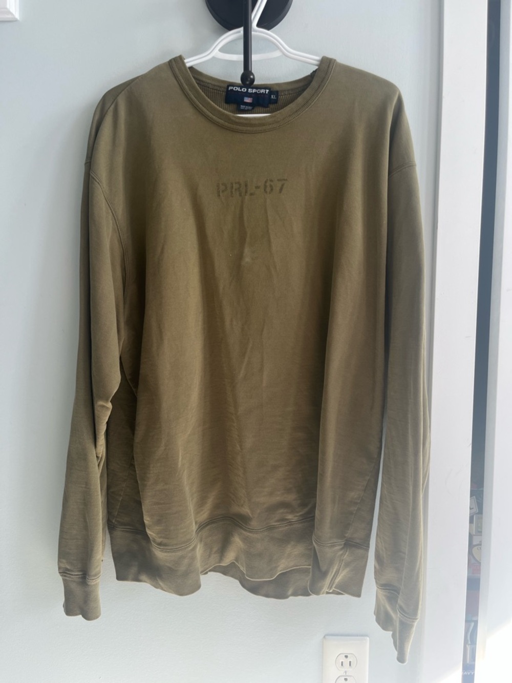 Ralph Lauren Polo Sport Olive Crewneck Sweatshirt